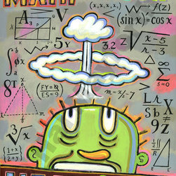 Math Make My Head Explode - Limited Edition Humorous Print - Fine Art Prints