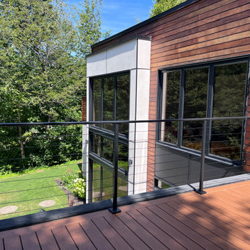 Minimal Visual Obstruction Cable Railing Project in Quebec