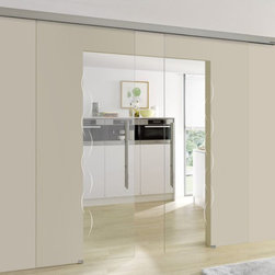 Sliding Glass Double Doors - Alinea Design - Interior Doors