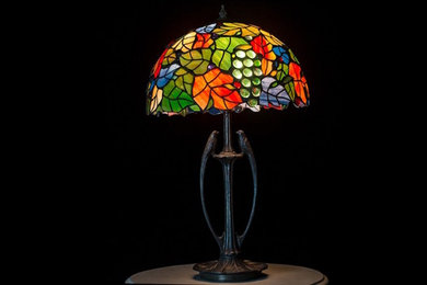 Lampe Tiffany : Joyeuses Vendanges