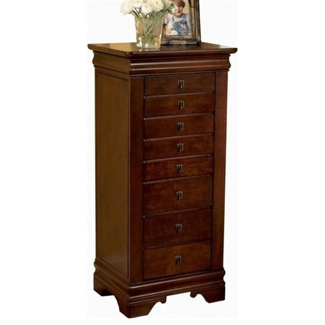 Bowery Hill Marquis Cherry Jewelry Armoire