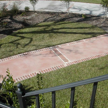 Dyed walkway