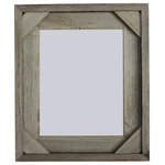 My Barnwood Frames - Cornerblock Barnwood Frame, 20"x20" - *PLEASE NOTE - Glass is included with frame sizes 16x20 or smaller. Larger sizes do not include glass due to the high risk of breakage in shipping.