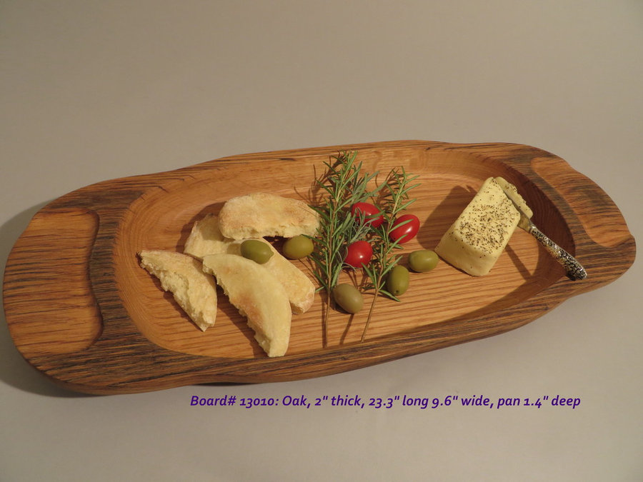 Hand-Carved Oak Serving & Cutting Board