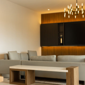 Modern Architectural Millwork Feature Wall & Stair Paneling