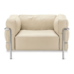 Cassina - LC3 Grand Modele Armchair with Down Cushions - Armchairs And Accent Chairs