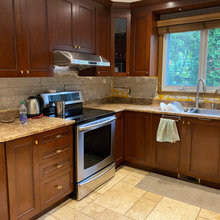 Kitchen Backsplash and Counter Makeover