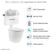 St. Tropez Back to Wall Concealed Tank Toilet Bowl Bundle, Glossy White