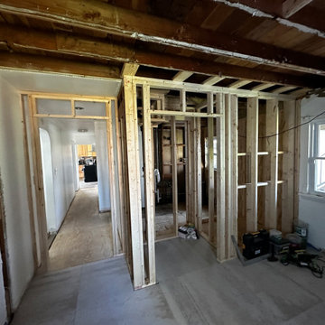 Current Canton water damaged main floor and Bathroom renovation
