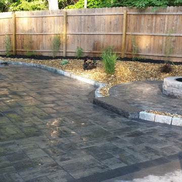 Hingham patio and landscape