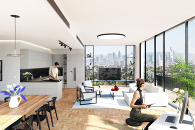 Modernes Wohnzimmer in Frankfurt am Main