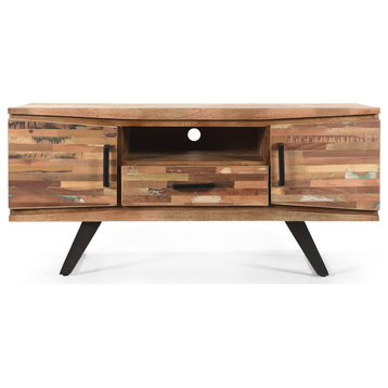 Dorset Handcrafted Boho Reclaimed Wood TV Stand