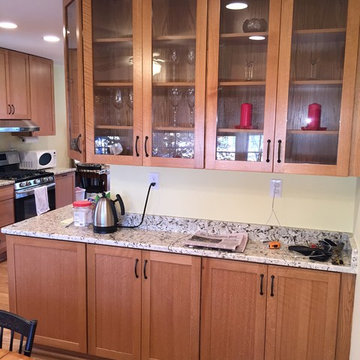 Sunny and Bright Oak Kitchen