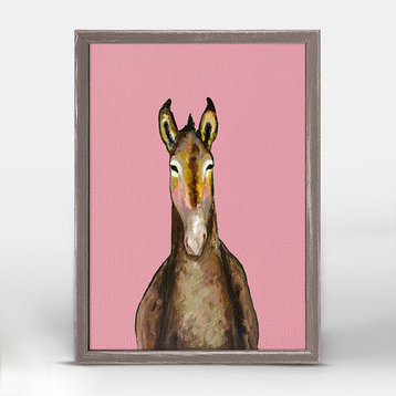 "Donkey" Mini Framed Canvas by Eli Halpin
