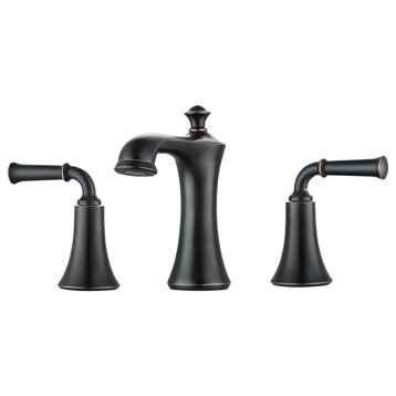 Peonia Widespread Bathroom Faucet, Oil Rubbed Bronze