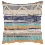 LR Home - Multi Geometric Chevron Throw Pillow - Designed to thrill, our pillow collection will add intricate mastery and eye pleasing designs to any room. Bring this coastal classic home to add an eye catching centerpiece to your pillow collection. Whether on a bed, couch, bench, or chair, the possibilities are endless with this unique piece. Handcrafted with the customer in mind, there is no compromise of comfort and style with the pillow line we create.