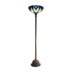 Shop Torchiere Floor Lamp Tiffany Style on Houzz - Chloe Lighting - Victorian Torchiere Floor Lamp w 15 In. Shade - Floor Lamps