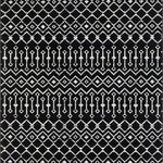 Unique Loom - Rug Unique Loom Moroccan Trellis Black Rectangular 7'0x10'0 - With pleasant geometric patterns based on traditional Moroccan designs, the Moroccan Trellis collection is a great complement to any modern or contemporary decor. The variety of colors makes it easy to match this rug with your space. Meanwhile, the easy-to-clean and stain resistant construction ensures it will look great for years to come.