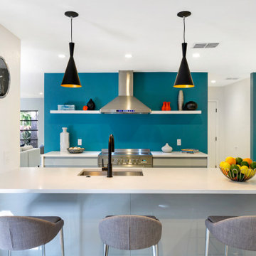 Mid-Century Modern Kitchen Design — Siesta Key Home Staging