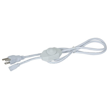 ACCESS LIGHTING 795SPC-WHT 64" Power Cord with Plug and In-Line Dimmer