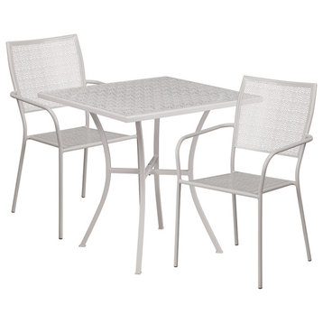 28SQ Gray Patio Table Set