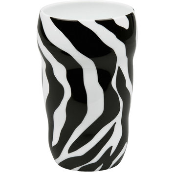 Double-Walled Zebra Mugs, Set of 2