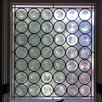 Rondel Leaded Glass for Bathroom Privacy Window - Style Guide - Rondels