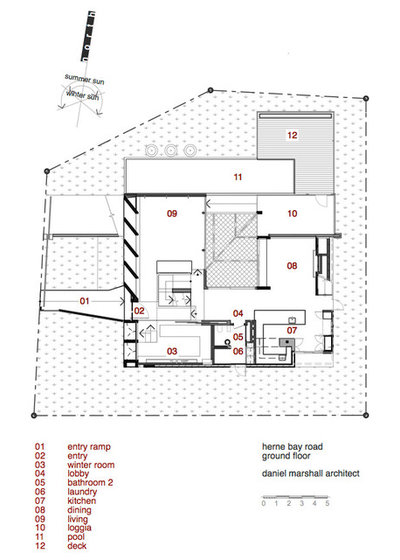 Современный План этажа by Daniel Marshall Architect