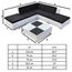 VidaXL 15-Piece Garden Furniture Set Poly Rattan, White