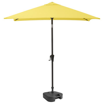 Corliving 9Ft Square Tilting Patio Umbrella With Umbrella Base