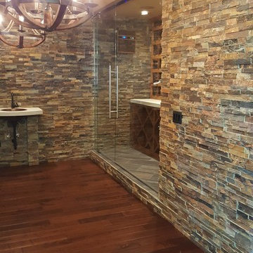 Custom Glass Wine Cellar & Interior Glass Divider