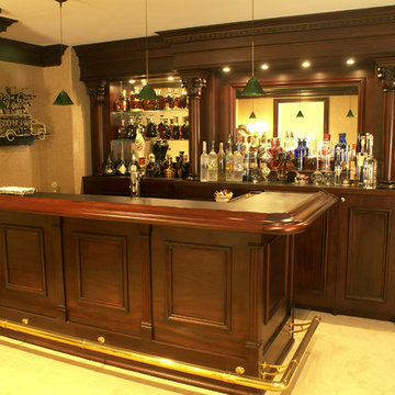 Corner Home Bar Design