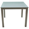 Skyline Grey Aluminum Outdoor Square Dining Table