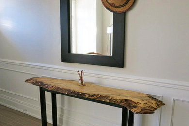 Live Edge Maple Console Hall Table