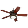 60" Casa Belle Grove Teak - Bronze Outdoor Ceiling Fan