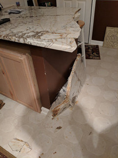 Help New Granite Counters Installed Cracked Or Fissure