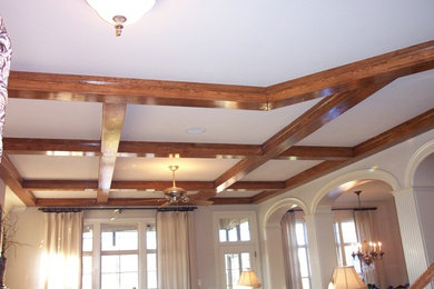 Living room - traditional living room idea in Raleigh