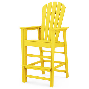 Polywood South Beach Bar Chair, Lemon