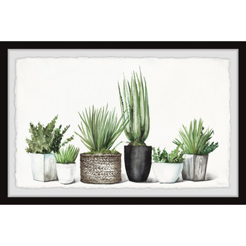 "Soothing Greens" Framed Painting Print