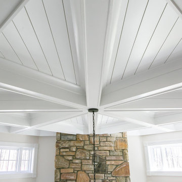 Star-crafted Coffered Ceiling & Built-in