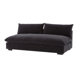Four Hands Furniture - Atelier Grant Armless Sofa, Henry Charcoal - Sofas