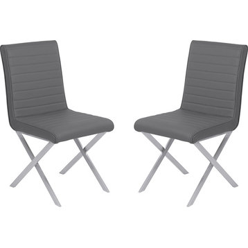 Tempe Contemporary Dining Chair (Set of 2) - Gray