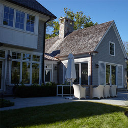 North Shore Chicago Shingle Style Home - Outdoor Wall Lights And Sconces