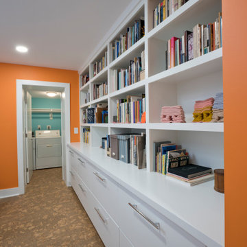 Colorful Basement and Spa Room in Petworth