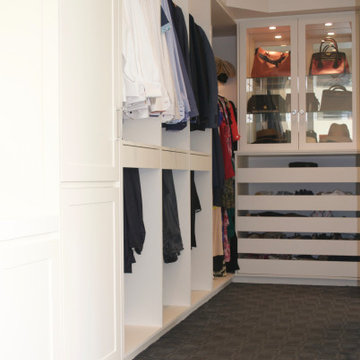 Master Walk In Closet and matching cabinetry