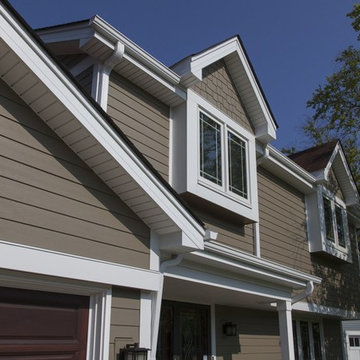 A Sharp new exterior with Andersen Windows & Hardie Siding in Naperville