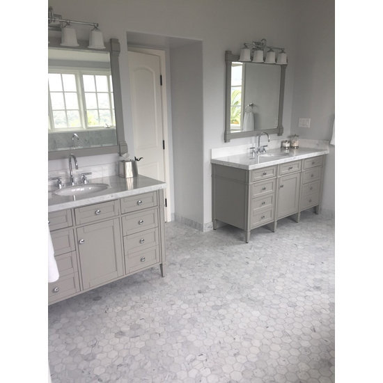 Carrara Marble Hexagon Mosaic Tile Venato Carrera White 3 inch Honed, 1 sheet
