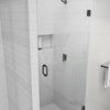 78"x25.625-26" Frameless Shower Door With Enduroshield Technology, Matte Black