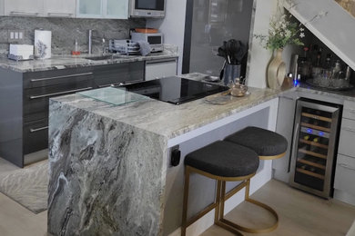 Example of a trendy home design design in New York