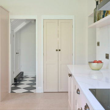 Light Pink Shaker Kitchen in Dulwich